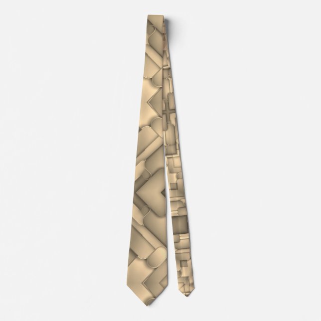 Corbata Brown Hues Arte Moderno (Anverso)