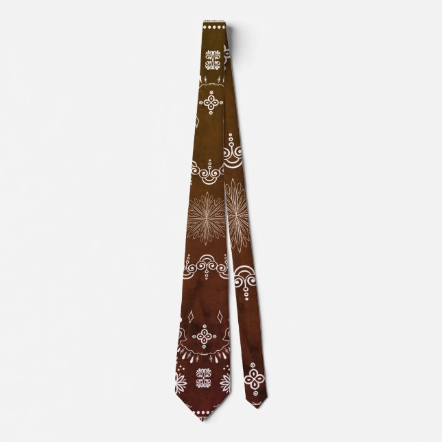 Corbata Brown Paisley Tie (Anverso)