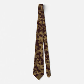 Corbata Brown y Beige Camo