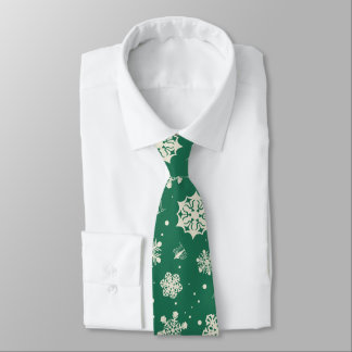 Corbata Buddy the Elf Snowflake Pattern