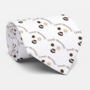 Corbata Buenos días con café
