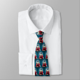 Corbata Bufanda de Navidad de Dinosaurio de Navidad