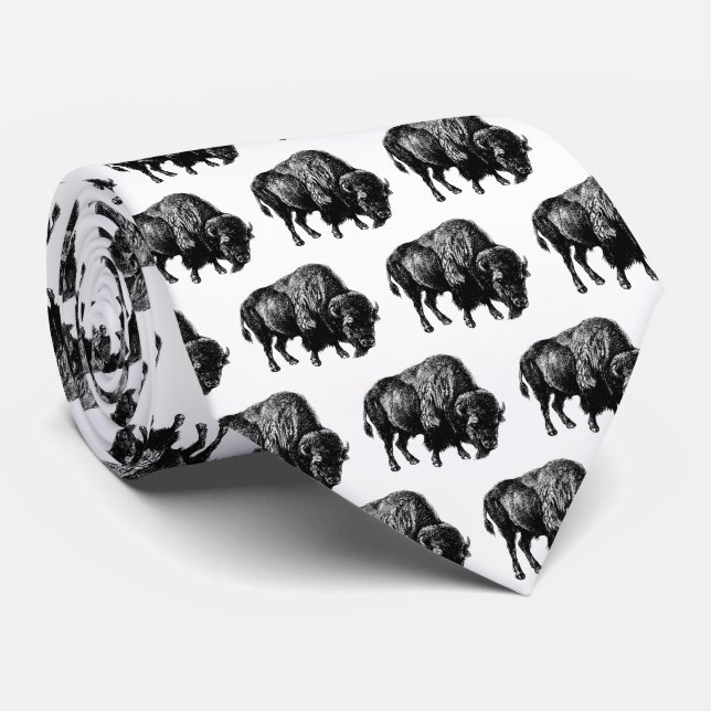 Corbata Buffalo American Bison (Enrollado)