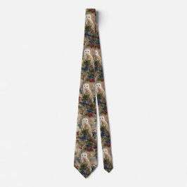 Corbata Búho Floral Encantador