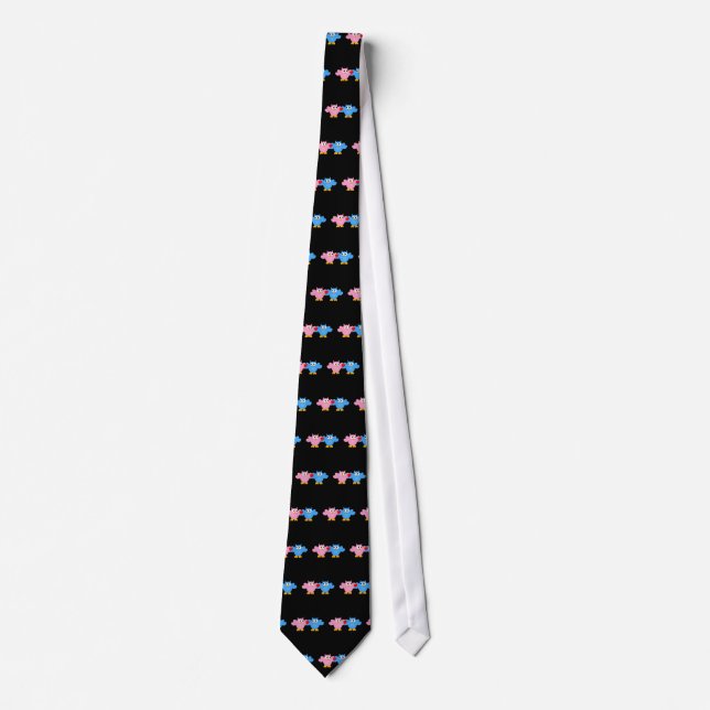 Corbata Búhos en amor (Anverso)