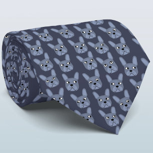 Corbata Bulldog azul francés de corcho