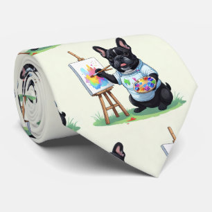 Corbata Bulldog Francés Artista French Bulldog