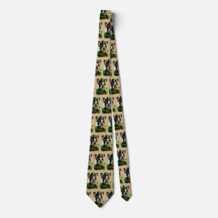 Corbata Bulldog Francés con vestido del Día de San Patrici