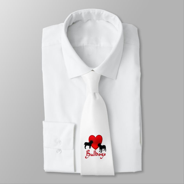 Corbata Bulldoges cardíacos (Atado)