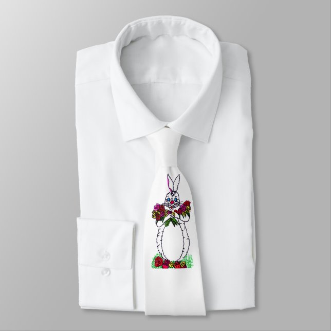 CORBATA BUNNY CON ROSAS (Atado)
