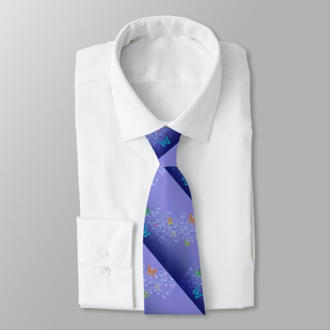 Corbata Burbujas en las mariposas (Atado)