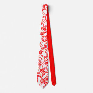Corbata Burbujas rojas