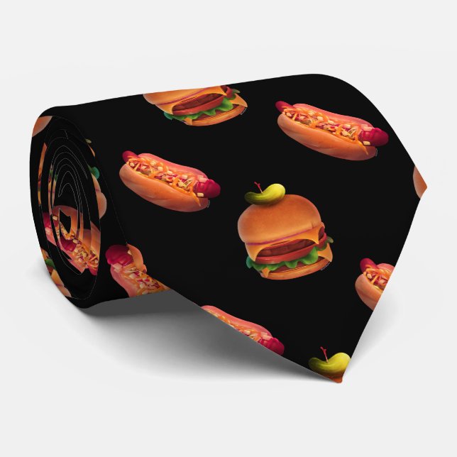 Corbata Burgers n' Dogs Tie (Enrollado)