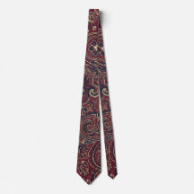 Burgundy Antiguo Paisley Floral