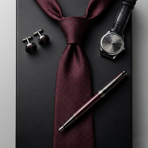 Corbata Burgundy Black Diamond Lujo