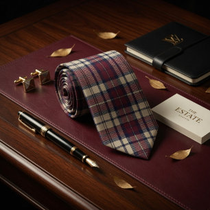 Corbata Burgundy Estate Cuadros de Lujo