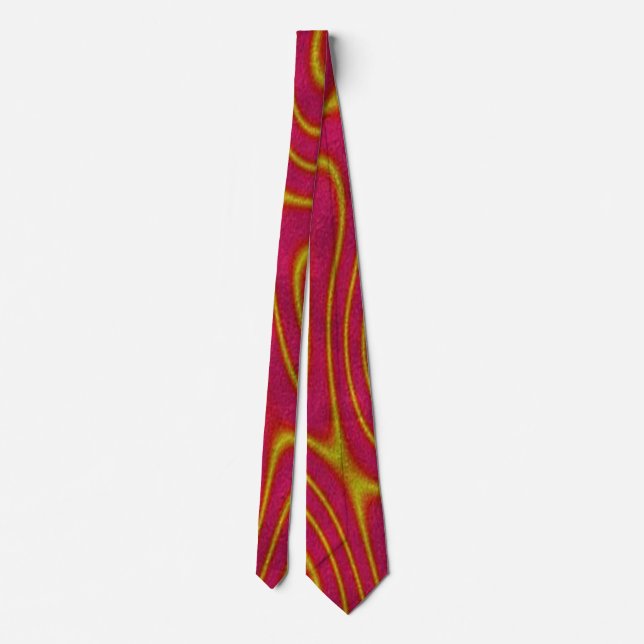 Corbata Burgundy Gold Trendy y moderna Personalizado (Reverso)