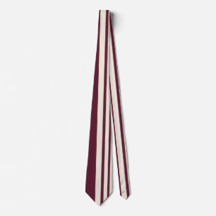Corbata Burgundy Marfil Elegante Moderno Pinstripe