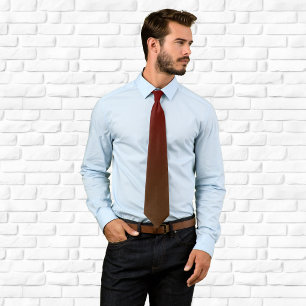 Corbata Burgundy Marrón Ombre Moderno