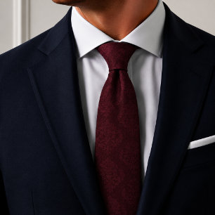 Corbata Burgundy Marrón Tono sobre Tono