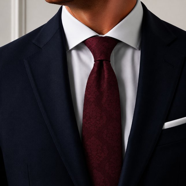 Corbata Burgundy Marrón Tono sobre Tono (Subido por el creador)