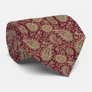 Corbata Burgundy Paisley