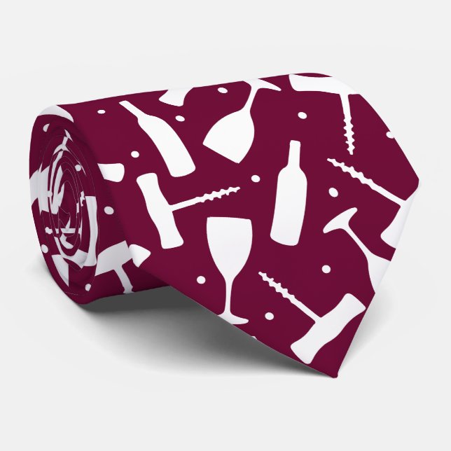 Corbata Burgundy Wine Lover (Enrollado)