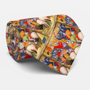 Corbata Caballeros del siglo XIV en batalla