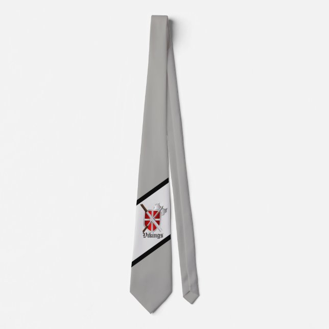 Corbata Caballeros vikings Guerreros mascota Necktie (Anverso)