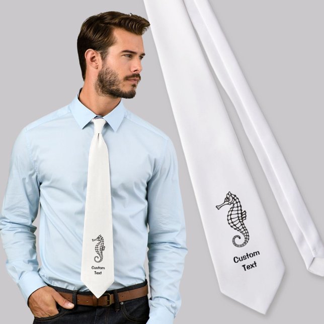 Corbata Caballo de mar negro (Subido por el creador)