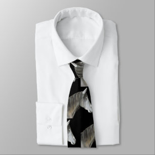 Corbata Caballo gris