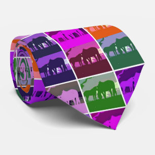 Corbata Caballos de arte pop