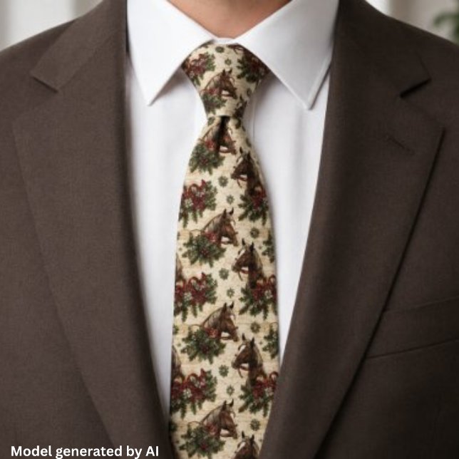 Corbata Caballos de Navidad Country (Subido por el creador)