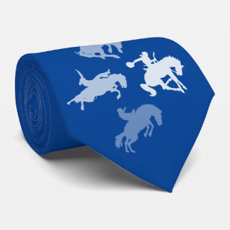 Corbata Caballos de Rodeo | Azul profundo