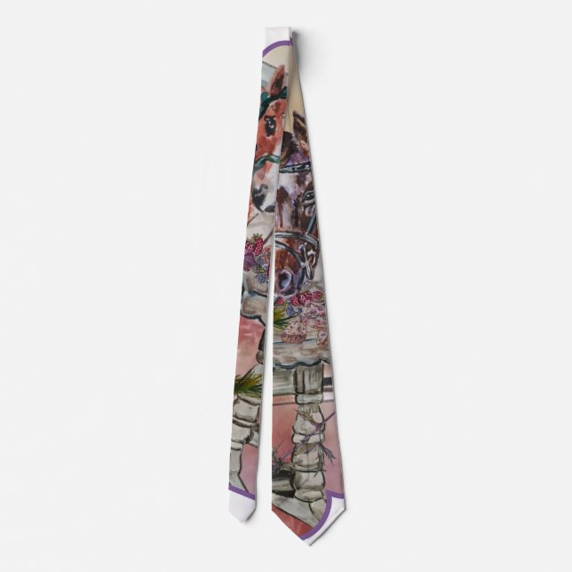 Corbata caballos en la cocina (Reverso)
