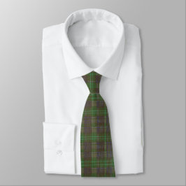 Corbata Cabaña Tartán Verde Bosque