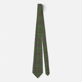 Corbata Cabaña Tartán Verde Bosque
