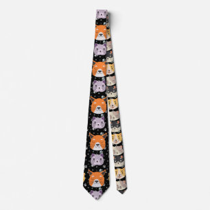 Corbata Cabeceras de gato. 01. Black BG