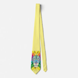 Corbata Cabeza de León Geométrico