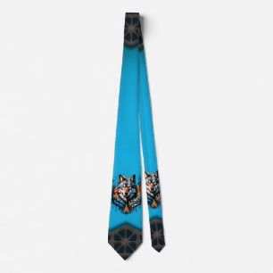 Corbata Cabeza de lobo majestuoso