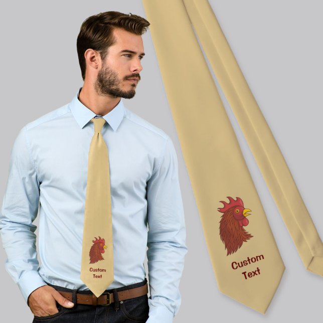 Corbata Cabeza de Rooster Rojo (Subido por el creador)
