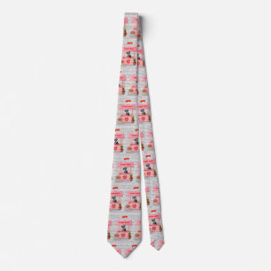 Corbata Cabina de besos del perro Schnauzer para el día de