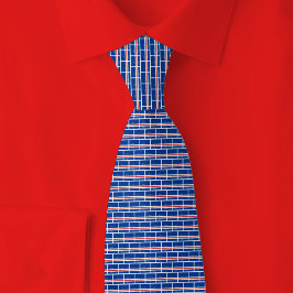 Corbata Cabo Verde Flag Brick Pattern