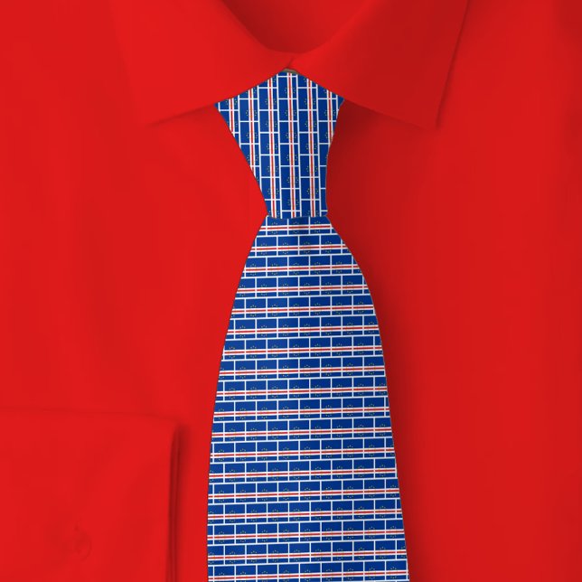 Corbata Cabo Verde Flag Brick Pattern (Subido por el creador)