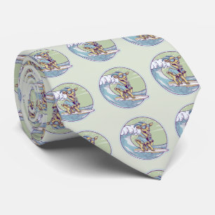 Corbata cabra personalizado en una tabla de surf