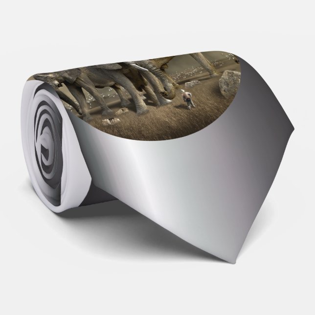 Corbata Cacería de elefantes sobre el Safari (Enrollado)