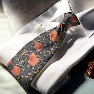 Corbata Cachorros Rojos Pimpinela William Morris Patrón Os