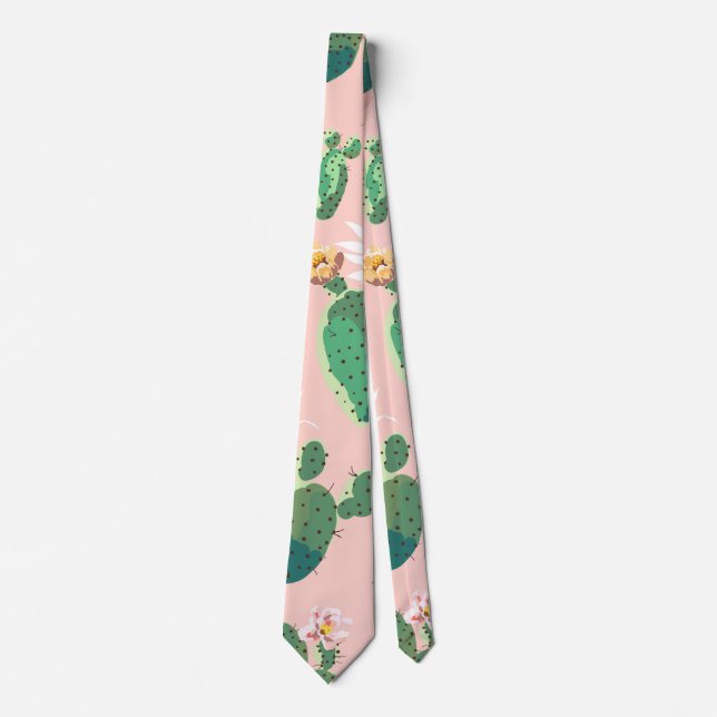 Corbata Cacti florido | Tie (Anverso)