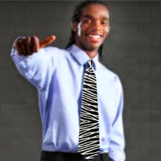 Corbata Cadenas de asfalto (This Cords Of Asphalt Neck Tie simulates, African cloth in its design!)