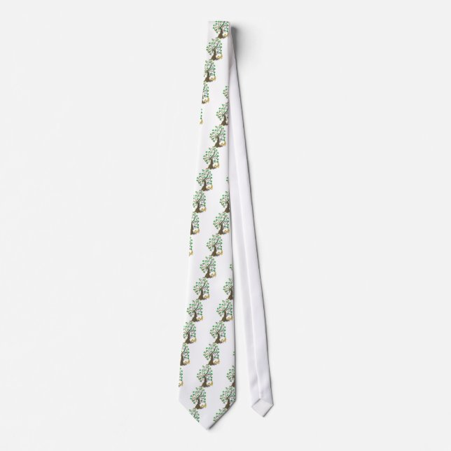 Corbata Caer del árbol familiar (Anverso)